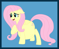 Size: 833x703 | Tagged: safe, artist:catross, derpibooru exclusive, fluttershy, pegasus, pony, female, pregnant, solo