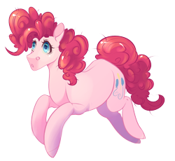 Size: 1632x1502 | Tagged: safe, artist:ask-ravenclaw, pinkie pie, earth pony, pony, cutie mark, female, mare, simple background, solo, transparent background