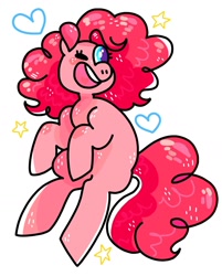 Size: 1280x1594 | Tagged: safe, artist:swineburst, pinkie pie, earth pony, pony, cute, one eye closed, wink