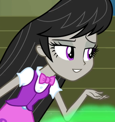 Size: 680x720 | Tagged: safe, edit, edited screencap, screencap, octavia melody, equestria girls, rainbow rocks, cropped, inverted mouth, smug, solo