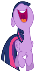 Size: 7000x14300 | Tagged: safe, artist:tardifice, derpibooru import, twilight sparkle, twilight sparkle (alicorn), alicorn, pony, what about discord?, absurd resolution, female, folded wings, jumping, mare, nose in the air, open mouth, simple background, solo, transparent background, vector