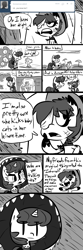 Size: 700x2100 | Tagged: safe, artist:tess, oc, oc only, and that's terrible, ask hobo pony, comic, hobo pony, monochrome, tumblr