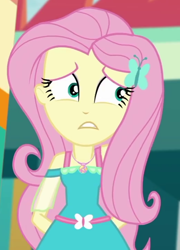 Size: 518x720 | Tagged: safe, screencap, fluttershy, better together, equestria girls, rollercoaster of friendship, cropped, geode of fauna, solo