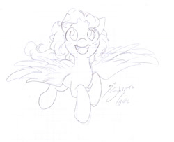 Size: 1024x831 | Tagged: safe, artist:shinta-girl, oc, oc only, oc:shinta pony, monochrome, solo