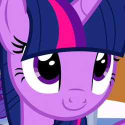 Size: 500x500 | Tagged: safe, derpibooru import, screencap, twilight sparkle, twilight sparkle (alicorn), alicorn, pony, the crystalling, cropped, cute, solo, twiabetes