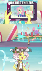 Size: 600x1011 | Tagged: safe, edit, edited screencap, screencap, fluttershy, vignette valencia, better together, equestria girls, rollercoaster of friendship, image macro, meme, miraculous ladybug