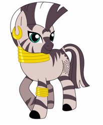 Size: 2200x2680 | Tagged: safe, artist:shadow-at-nightfall, zecora, zebra, cute, female, high res, simple background, solo, white background, zecorable