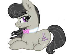 Size: 2047x1535 | Tagged: safe, artist:sweetkllrvane, octavia melody, earth pony, pony, prone, simple background, solo, transparent background