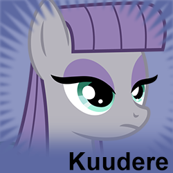 Size: 250x250 | Tagged: safe, maud pie, earth pony, pony, derpibooru, female, kuudere, meta, solo, spoilered image joke