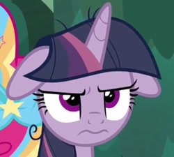 Size: 610x548 | Tagged: safe, screencap, mean twilight sparkle, pinkie pie, alicorn, earth pony, pony, the mean 6, clone, cropped, female, floppy ears, frown, solo focus