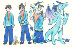 Size: 1099x726 | Tagged: safe, artist:sh0ckwavve, princess ember, dragon, human, clothes, egg, human to dragon, rule 63, simple background, smoke, torn clothes, traditional art, transformation, transformation sequence, transgender transformation, white background