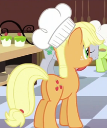 Size: 293x350 | Tagged: safe, screencap, applejack, earth pony, pony, a canterlot wedding, cropped, plot