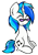 Size: 692x1000 | Tagged: safe, artist:kristysk, dj pon-3, vinyl scratch, pony, unicorn, smiling, solo