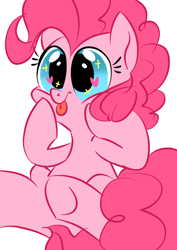 Size: 2894x4093 | Tagged: safe, artist:colorfulcolor233, pinkie pie, pony, :p, cute, diapinkes, heart eyes, simple background, solo, tongue out, white background, wingding eyes