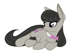 Size: 3300x2550 | Tagged: safe, artist:nsaiuvqart, octavia melody, earth pony, pony, cute, female, lying down, mare, on side, simple background, solo, transparent background