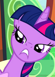 Size: 388x542 | Tagged: safe, derpibooru import, edit, edited screencap, screencap, twilight sparkle, frown, inverted mouth