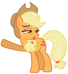 Size: 5933x6457 | Tagged: safe, artist:estories, applejack, earth pony, pony, absurd resolution, female, mare, simple background, solo, sweat, transparent background, vector