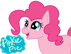 Size: 1413x1082 | Tagged: safe, artist:mylittlepon3lov3, pinkie pie, pony, happy, simple background, solo, transparent background