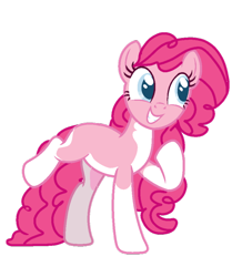 Size: 600x719 | Tagged: safe, artist:nextgenponyworld, pinkie pie, pony, alternate design, base used, coat markings, simple background, solo, transparent background