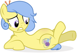 Size: 1024x706 | Tagged: safe, artist:p-b-jay, oc, oc only, oc:buttons, pegasus, pony, belly, belly button, female, labor, legs in air, lying down, mare, missing wing, pregnant, sensibly-proportioned pregnancy, simple background, white background