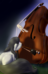 Size: 3300x5100 | Tagged: safe, artist:m_d_quill, octavia melody, earth pony, pony, absurd resolution, bow (instrument), cello, cello bow, musical instrument