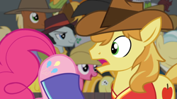 Size: 1920x1080 | Tagged: safe, screencap, braeburn, cherry berry, lucky clover, meadow song, pinkie pie, pony, buckball season, ass up, context is for the weak, discovery family logo, eyes on the prize, face down ass up, female, mare, out of context, plot