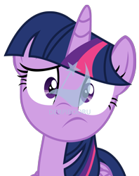 Size: 1763x2222 | Tagged: safe, twilight sparkle, twilight sparkle (alicorn), alicorn, pony, april fools, confused, derpibooru, derpibooru premium, meta, obtrusive watermark, solo, watermark