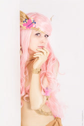 Size: 1414x2121 | Tagged: safe, artist:aris_cosplay, artist:raspbearyart, fluttershy, human, clothes, cosplay, costume, irl, irl human, photo