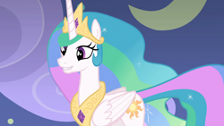 Size: 1920x1080 | Tagged: safe, screencap, princess celestia, alicorn, pony, horse play, cute, cutelestia, daaaaaaaaaaaw, diabetes, female, mare, smiling, tall alicorn