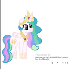 Size: 958x873 | Tagged: safe, artist:chespinfan, princess celestia, alicorn, pony, female, mare, requested art, simple background, smiling, solo, white background