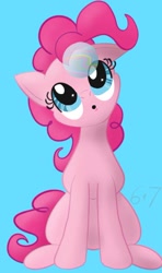 Size: 462x779 | Tagged: safe, artist:sixes&sevens, derpibooru exclusive, pinkie pie, earth pony, pony, bubble, female, simple background, solo