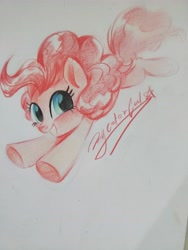 Size: 3456x4608 | Tagged: safe, artist:colorfulcolor233, pinkie pie, earth pony, pony, female, mare, smiling, traditional art