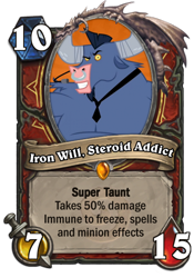 Size: 400x573 | Tagged: safe, screencap, iron will, card, hearthstone, meta, solo