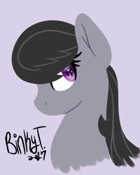 Size: 2000x2500 | Tagged: safe, artist:binkyt11, derpibooru exclusive, octavia melody, earth pony, pony, bust, female, firealpaca, lineless, mare, music notes, portrait, profile, simple background, solo, wingding eyes