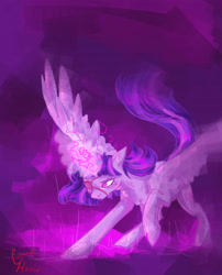 Size: 4409x5470 | Tagged: safe, artist:coconuthound, derpibooru import, twilight sparkle, twilight sparkle (alicorn), alicorn, pony, absurd resolution, eyepatch, solo