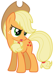 Size: 4788x6551 | Tagged: safe, artist:estories, applejack, earth pony, pony, absurd resolution, female, hat, mare, simple background, solo, transparent background, vector