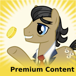 Size: 1024x1024 | Tagged: safe, artist:cheezedoodle96, filthy rich, pony, .svg available, derpibooru, eyes on the prize, meta, premium content, spoilered image joke, svg, vector