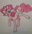 Size: 949x1013 | Tagged: safe, artist:ponime11, pinkie pie, earth pony, pony, one eye closed, solo, traditional art, wink