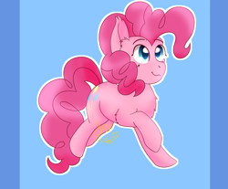 Size: 2963x2448 | Tagged: safe, artist:8bitgalaxy, pinkie pie, earth pony, pony, female, mare, simple background, solo