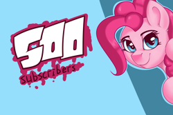 Size: 1772x1181 | Tagged: safe, artist:php97, pinkie pie, earth pony, pony, 500 followers, female, mare, pink coat, pink mane, solo