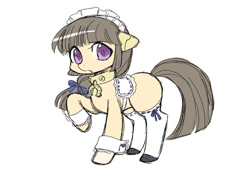 Size: 800x567 | Tagged: safe, artist:shepherd0821, oc, oc only, earth pony, pony, robot, blank flank, chobits, fancy frontier 23, solo