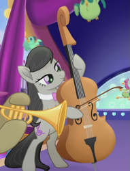 Size: 581x762 | Tagged: safe, screencap, octavia melody, earth pony, pony, my little pony: the movie, cello, cropped, musical instrument, solo