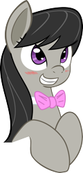 Size: 1000x2088 | Tagged: safe, artist:haetran, artist:reiduran, octavia melody, earth pony, pony, blushing, bust, cute, female, mare, portrait, reaction image, simple background, smiling, solo, transparent background, vector