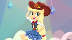 Size: 1280x720 | Tagged: safe, applejack, dance magic, equestria girls, spoiler:eqg specials, cute, jackabetes, solo