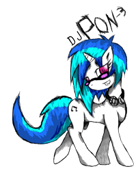 Size: 1000x1238 | Tagged: safe, artist:halotheme, dj pon-3, vinyl scratch, pony, unicorn, female, horn, mare, solo