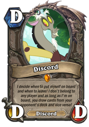 Size: 400x573 | Tagged: safe, screencap, discord, card, hearthstone, meta, solo, warcraft