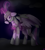 Size: 1600x1788 | Tagged: safe, artist:neonblaze909, derpibooru import, twilight sparkle, twilight sparkle (alicorn), alicorn, pony, armor, darkness, night sky, solo