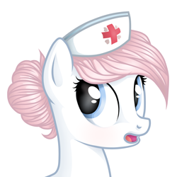 Size: 2200x2200 | Tagged: safe, artist:vird-gi, nurse redheart, bust, portrait, solo