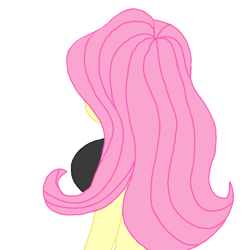 Size: 768x768 | Tagged: safe, artist:jilly, fluttershy, equestria girls, big breasts, breasts, clothes, croptop, hidden eyes, hidden face, hootershy, huge breasts, short shirt, simple background, solo, transparent background