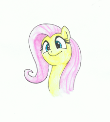 Size: 1600x1771 | Tagged: safe, artist:hovel, fluttershy, pegasus, pony, cute, flutterbob, traditional art